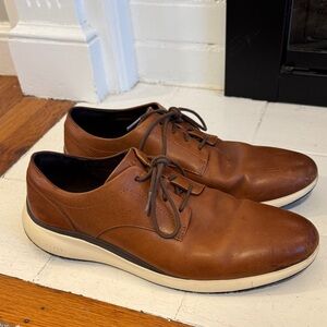 Cole Haan Tan Leather Casual Oxfords with White/Cream Sole